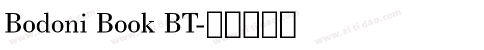 Bodoni Book BT字体转换